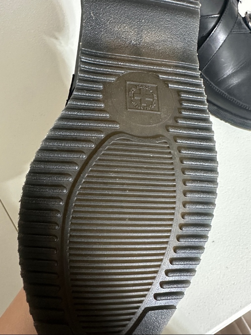 Dr. Martens Black Leather Double-Buckle Flats - Picture 4 of 11